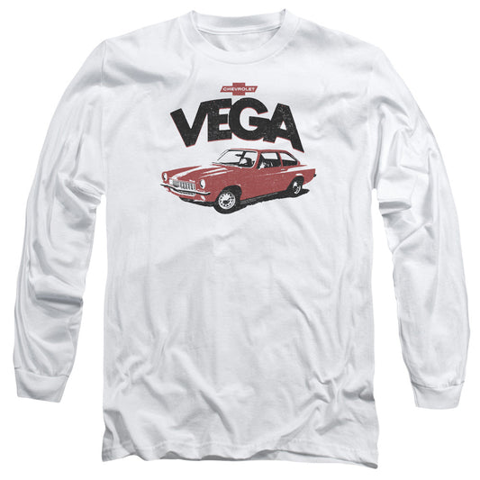 Chevrolet Rough Vega Mens Long Sleeve Shirt White Officially Licensed Officially Licensed