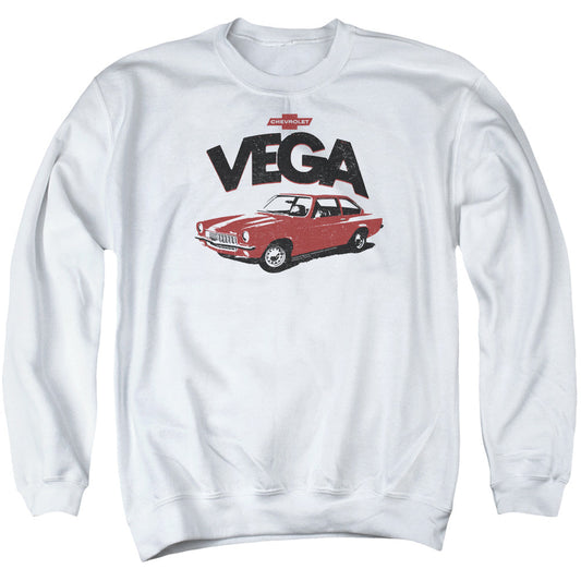 Chevrolet Rough Vega Mens Crewneck Sweatshirt White Officially Licensed