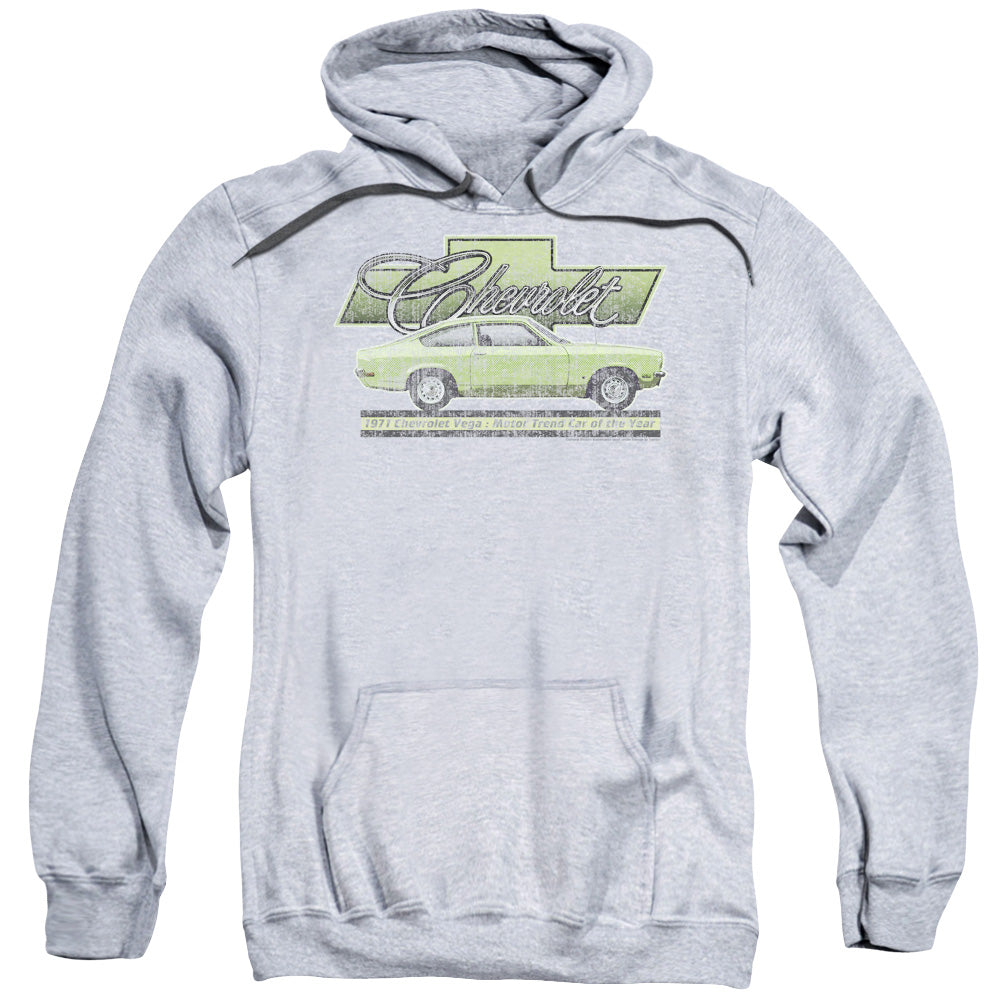 Chevrolet Vega Car Of The Year 71 Mens Hoodie Athletic Heather Officially Licensed