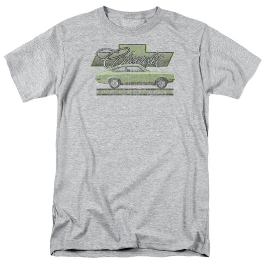 Chevrolet Vega Car Of The Year 71 Mens T Shirt Athletic Heather Officially Licensed