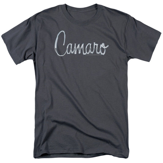Chevrolet Classic Camaro Metal Mens T Shirt Charcoal Officially Licensed