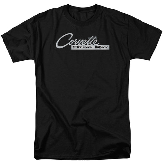 Chevrolet Chrome Stingray Logo Mens T Shirt Black Officially Licensed