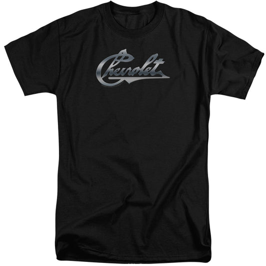 Chevrolet Chrome Vintage Chevy Bowtie Mens Tall T Shirt Black Officially Licensed