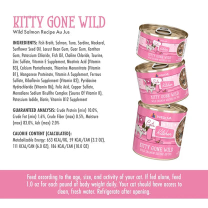 Kittens in the Kitchen Kitty Gone Wild Wild Salmon Recipe Au Jus (3oz)