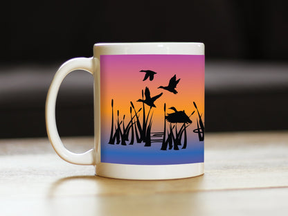 Duck Pond Coffee Mug - Duck Gifts and Rustic Decor for Duck Hunters