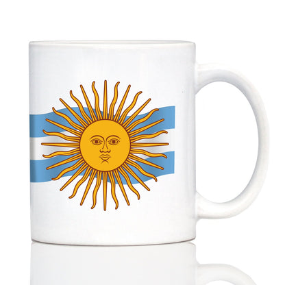 Argentina Flag Coffee Mug - Country Pride Themed Drinking Decor and Gifts for Argentinians