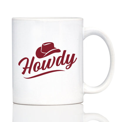 Howdy Coffee Mug Country Western Home Decor White Ceramic Coffee Cup