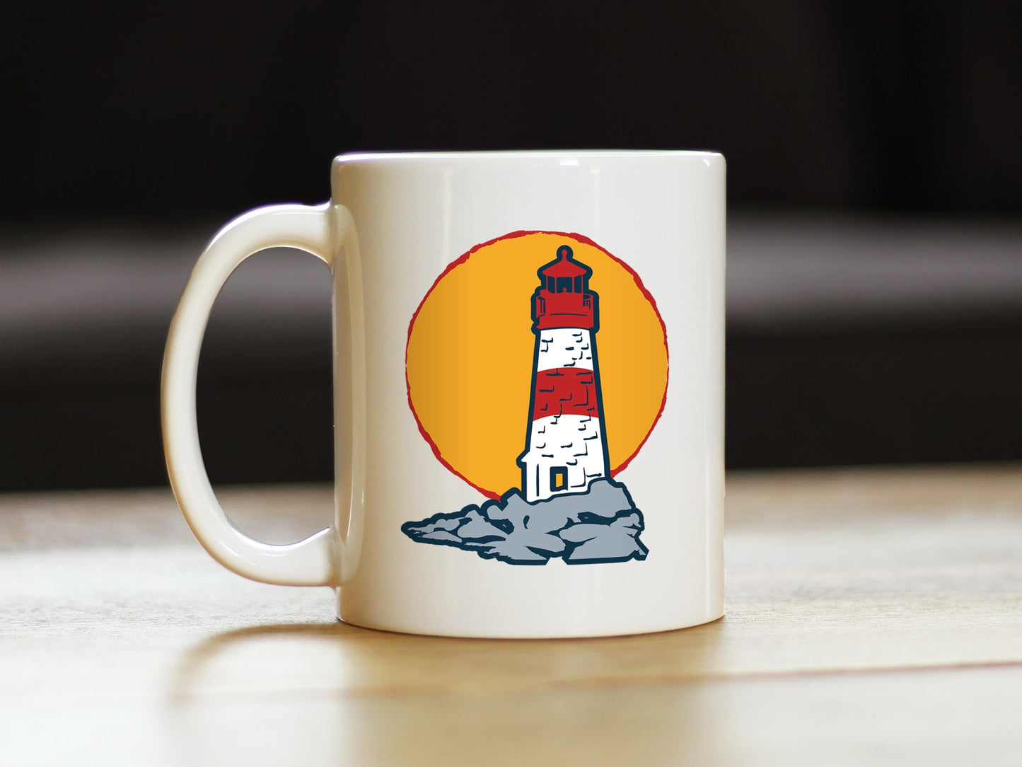 Lighthouse Coffee Mug Gifts for Women and Men - Nautical and Beach Coastal Decor