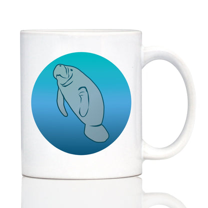 Manatee Coffee Mug - Cute Ocean Animals Themed Decor and Gifts for Sea Creature Lovers