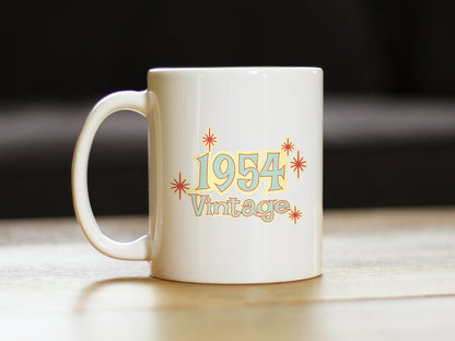 Vintage 1954 - Fun 71st Birthday Coffee Mug Gifts for Men & Women Turning 71 - Retro Coffee Cups