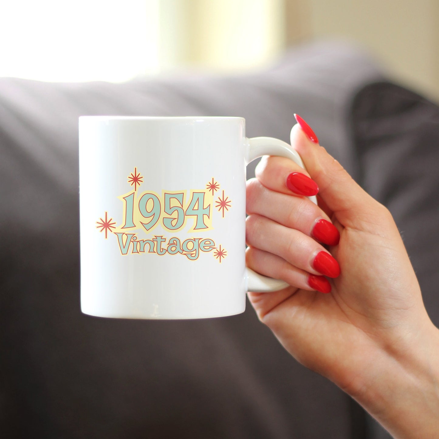 Vintage 1954 - Fun 71st Birthday Coffee Mug Gifts for Men & Women Turning 71 - Retro Coffee Cups
