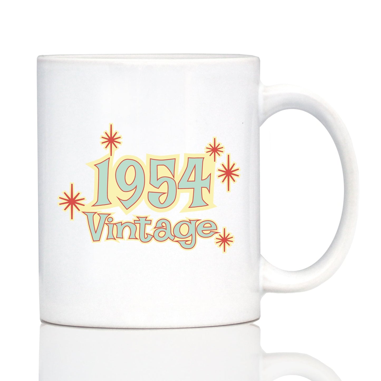 Vintage 1954 - Fun 71st Birthday Coffee Mug Gifts for Men & Women Turning 71 - Retro Coffee Cups