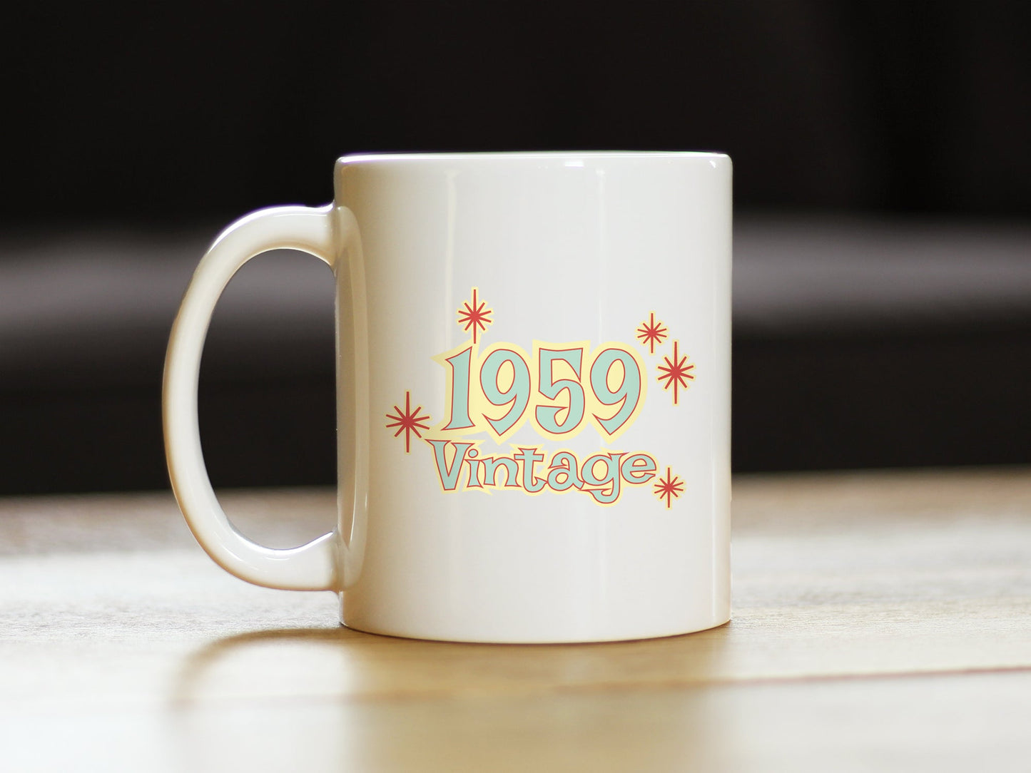 Vintage 1959 - Fun 66th Birthday Coffee Mug Gifts for Men & Women Turning 66 - Retro Coffee Cups