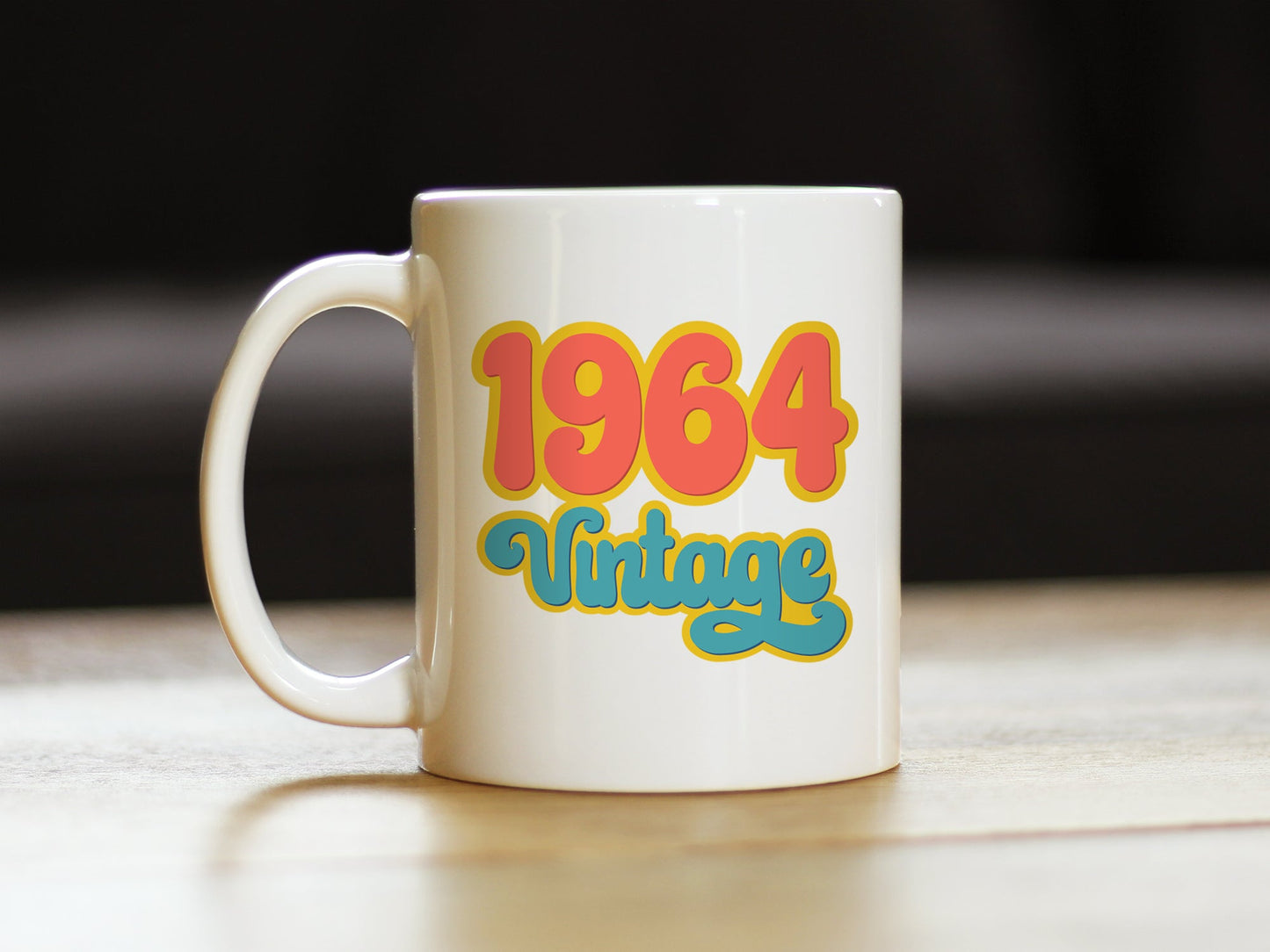 Vintage 1964 - Fun 61st Birthday Coffee Mug Gifts for Men & Women Turning 61 - Retro Coffee Cups
