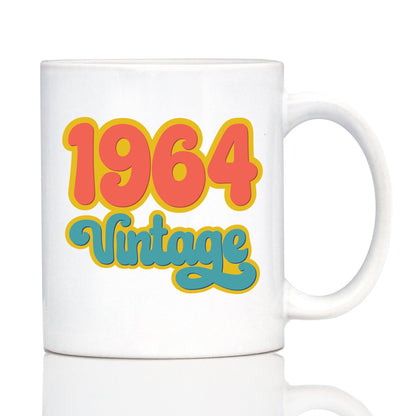 Vintage 1964 - Fun 61st Birthday Coffee Mug Gifts for Men & Women Turning 61 - Retro Coffee Cups