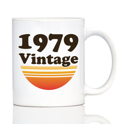Vintage 1979 - Fun 46th Birthday Coffee Mug Gifts for Men & Women Turning 46 - Retro Coffee Cups