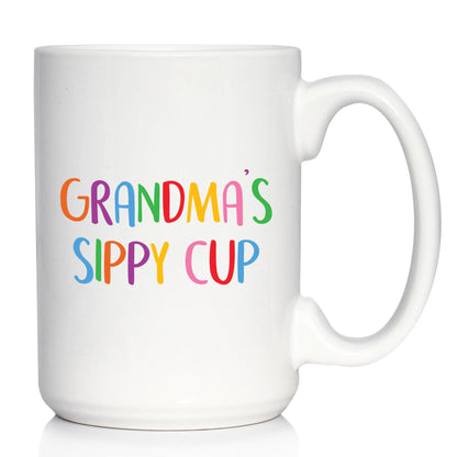 Grandma's Sippy Cup - Coffee Mug Gift for Grandmothers - Cute Birthday Cups