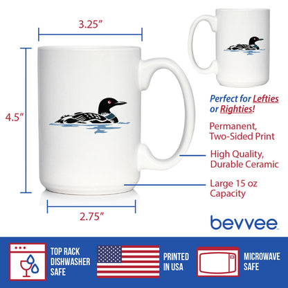 Loon Coffee Mug - Fun Bird Gifts and Lake Decor for Wildlife Lovers