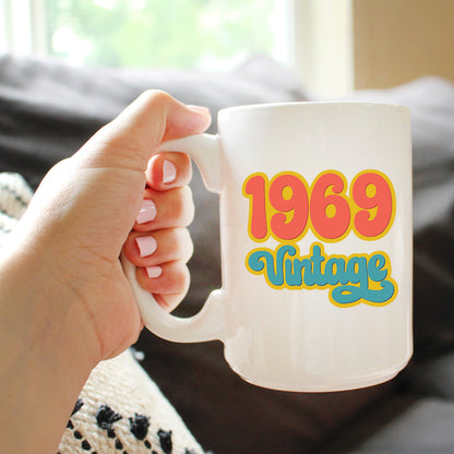Vintage 1969 - Fun 56th Birthday Coffee Mug Gifts for Men & Women Turning 56 - Retro Coffee Cups