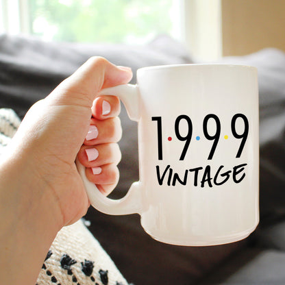 Vintage 1999 - Fun 26th Birthday Coffee Mug Gifts for Men & Women Turning 26 - Retro Coffee Cups