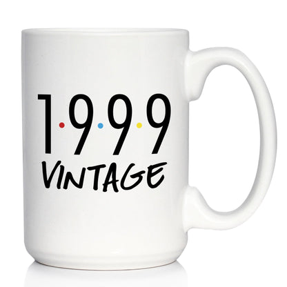 Vintage 1999 - Fun 26th Birthday Coffee Mug Gifts for Men & Women Turning 26 - Retro Coffee Cups