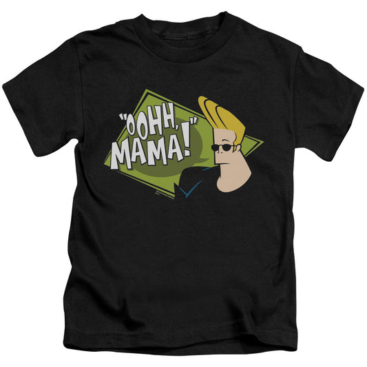 Johnny Bravo Oohh Mama Juvenile Kids Youth T Shirt Black Officially Licensed