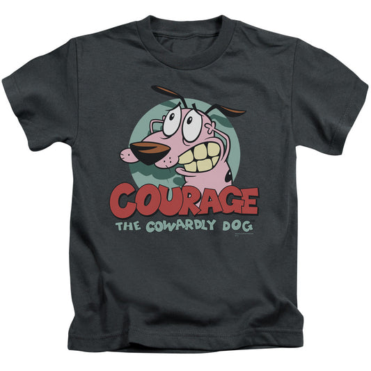 Courage the Cowardly Dog Courage Juvenile Kids Youth T Shirt Charcoal Officially Licensed