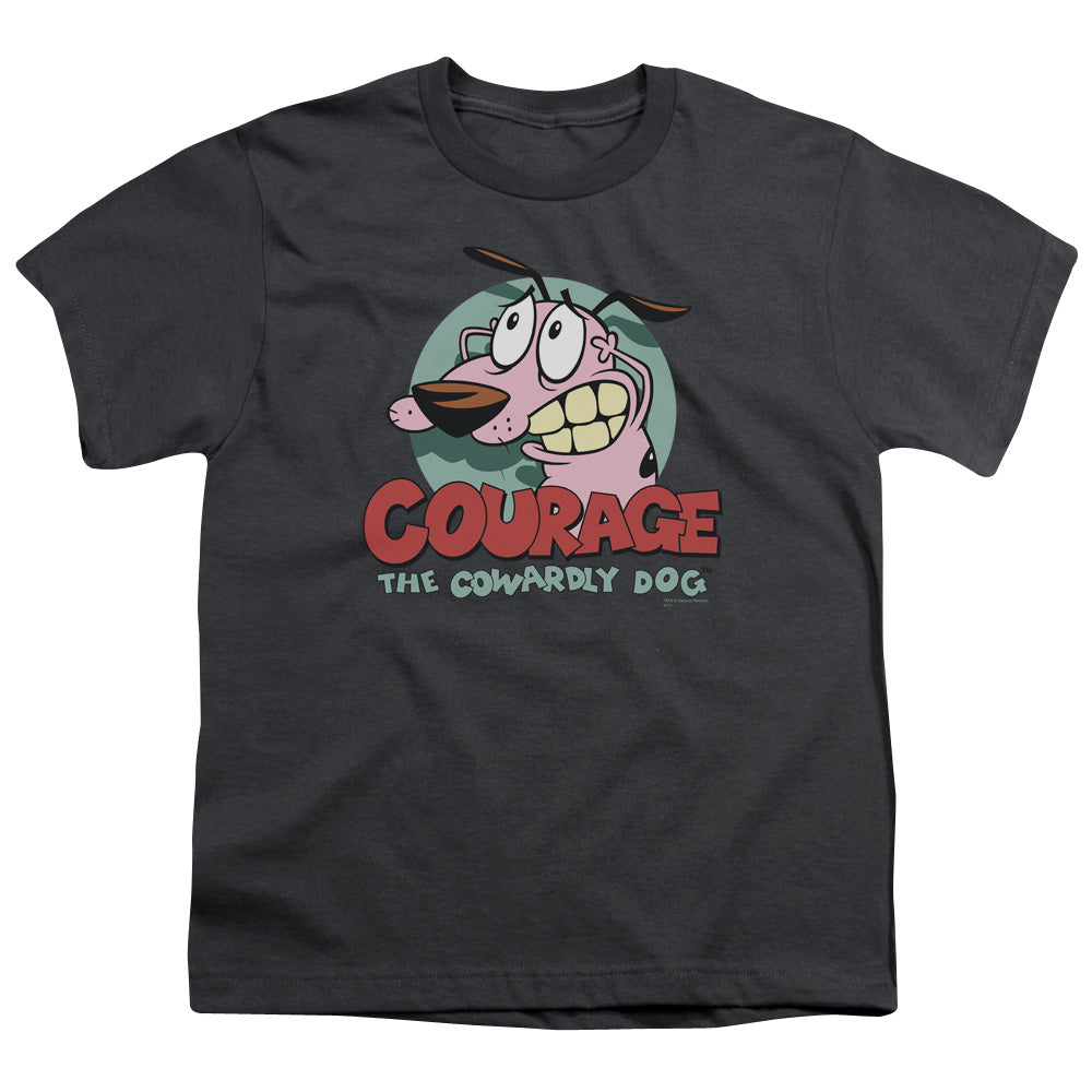 Courage the Cowardly Dog Courage Kids Youth T Shirt Charcoal Officially Licensed