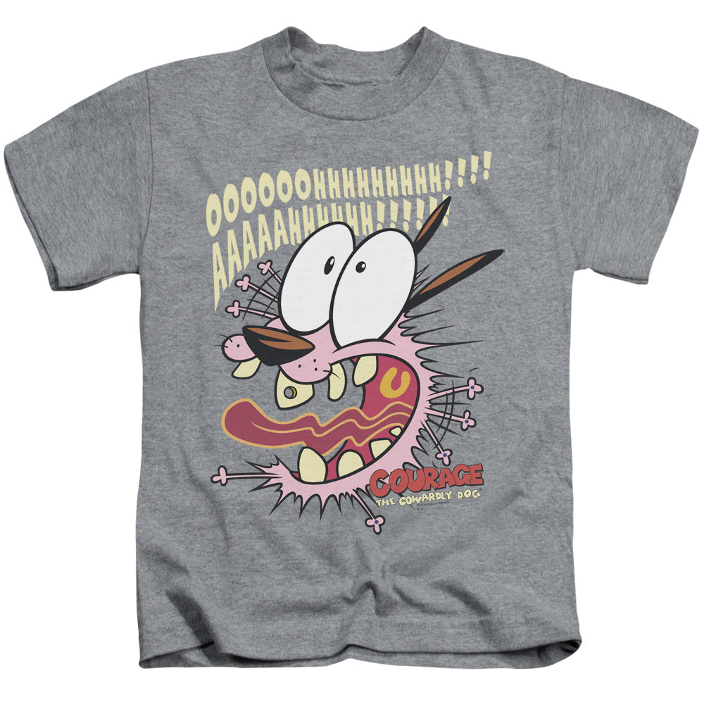Courage the Cowardly Dog Scaredy Dog Juvenile Kids Youth T Shirt Athletic Heather Officially Licensed