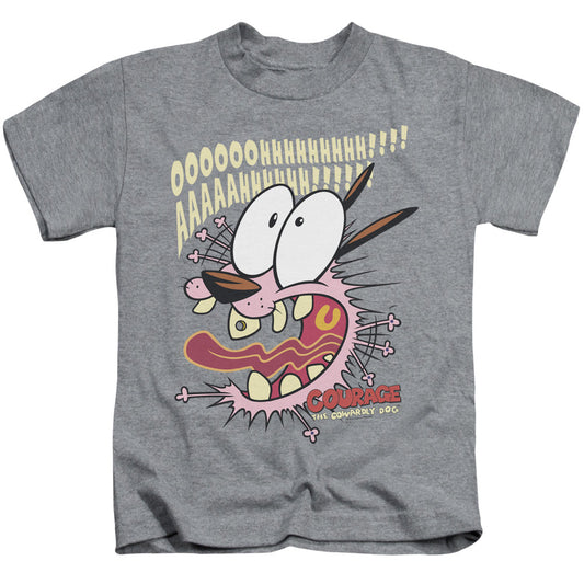 Courage the Cowardly Dog Scaredy Dog Juvenile Kids Youth T Shirt Athletic Heather Officially Licensed