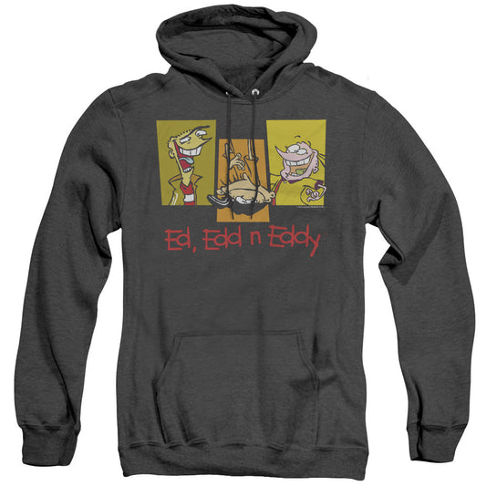 Ed Edd N Eddy 3 Eds Heather Mens Hoodie Black Officially Licensed