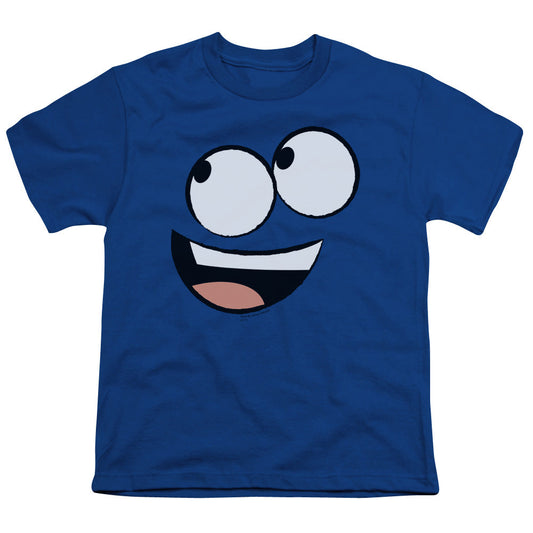 Fosters Home For Imaginary Friends Blue Face Kids Youth T Shirt Royal Blue Officially Licensed