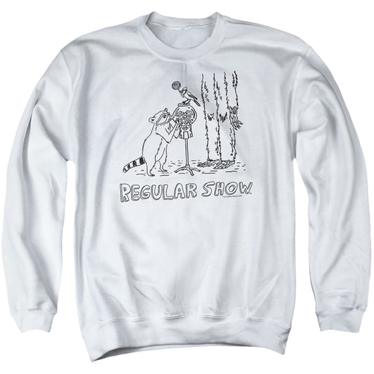 The Regular Show Tattoo Art Mens Crewneck Sweatshirt White Officially Licensed