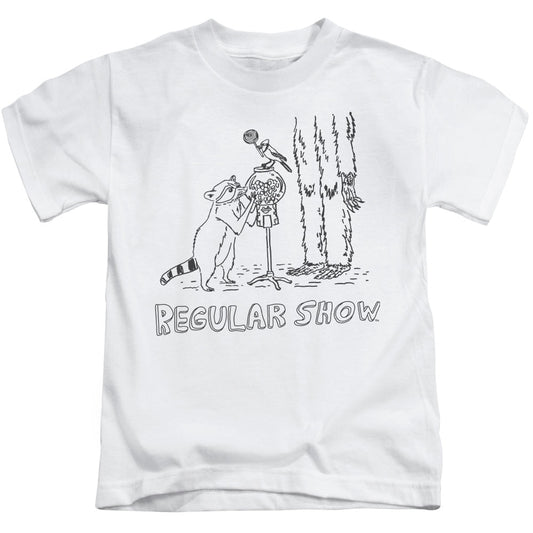 The Regular Show Tattoo Art Juvenile Kids Youth T Shirt White Officially Licensed