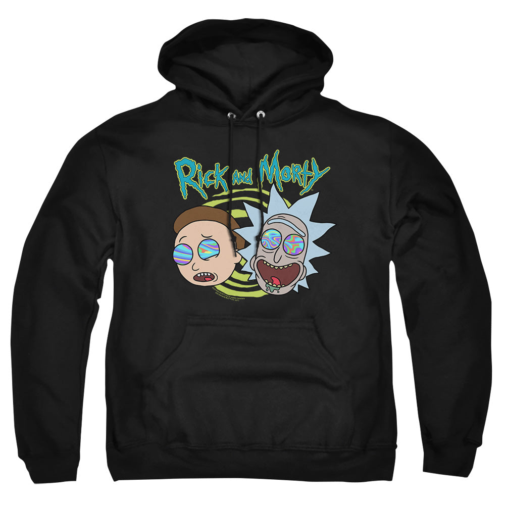 Rick And Morty Blown Minds Mens Hoodie Black