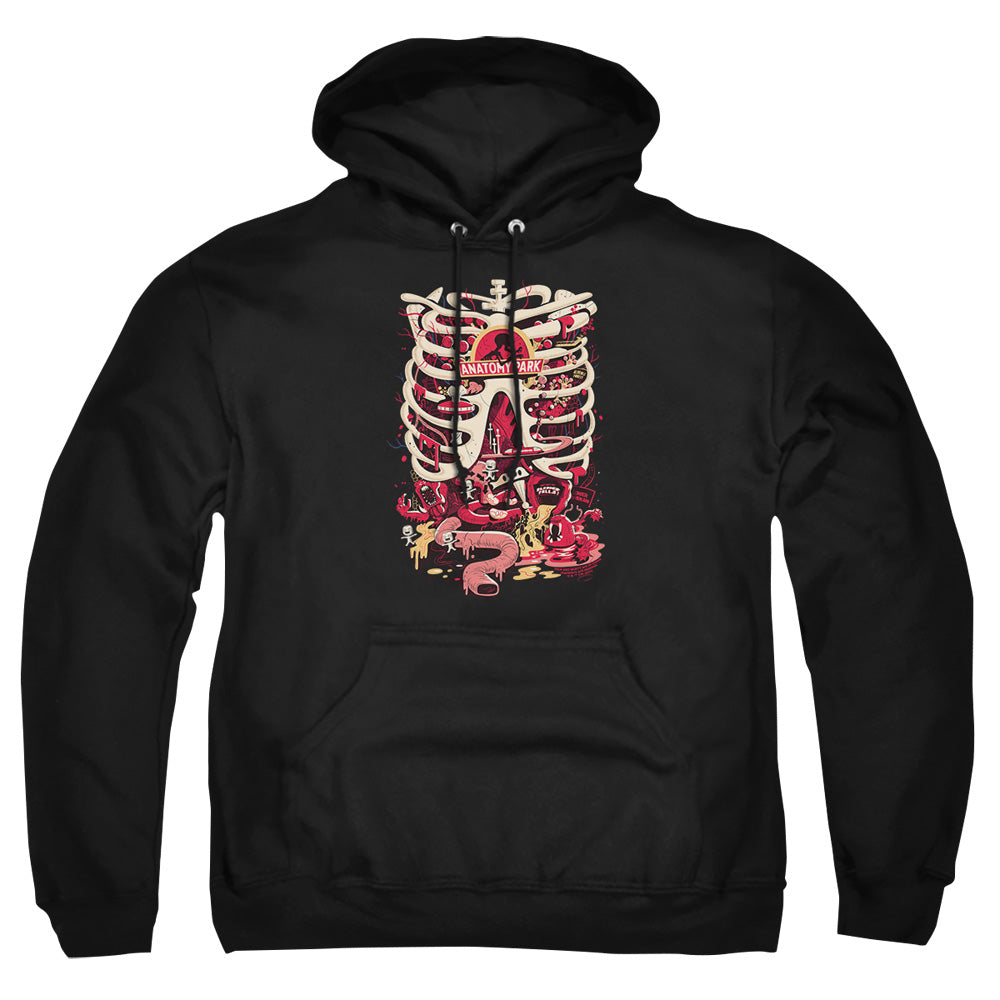Rick And Morty Anatomy Park Logo Mens Hoodie Black