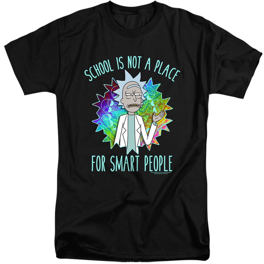 Rick And Morty School Mens Tall T Shirt Black Officially Licensed
