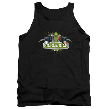 Rick And Morty Pickle Rick Mens Tank Top Shirt Black
