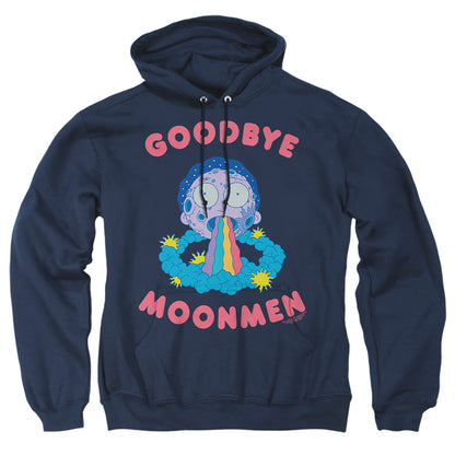 Rick And Morty Goodbye Moonmen Mens Hoodie Navy