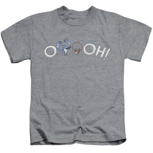The Regular Show Ooooh Juvenile Kids Youth T Shirt Athletic Heather Officially Licensed