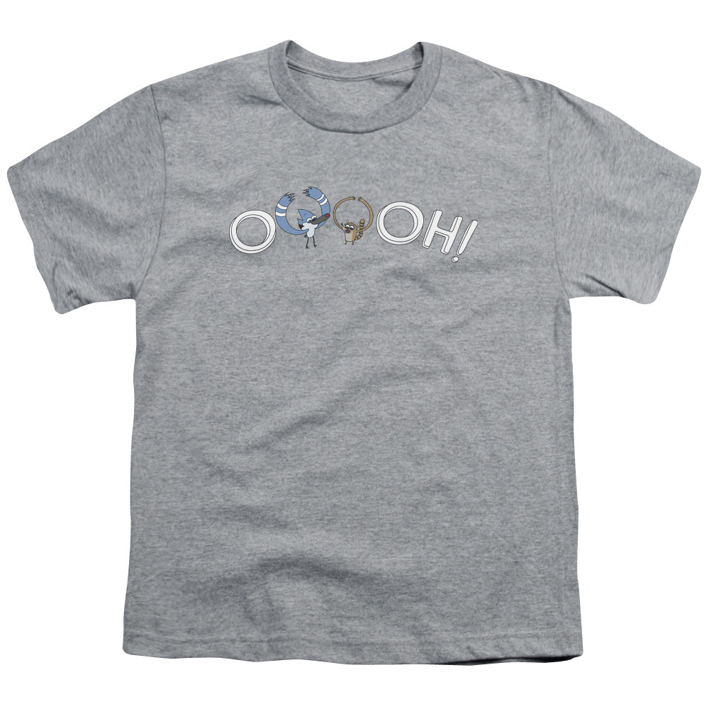 The Regular Show Ooooh Kids Youth T Shirt Athletic Heather Officially Licensed