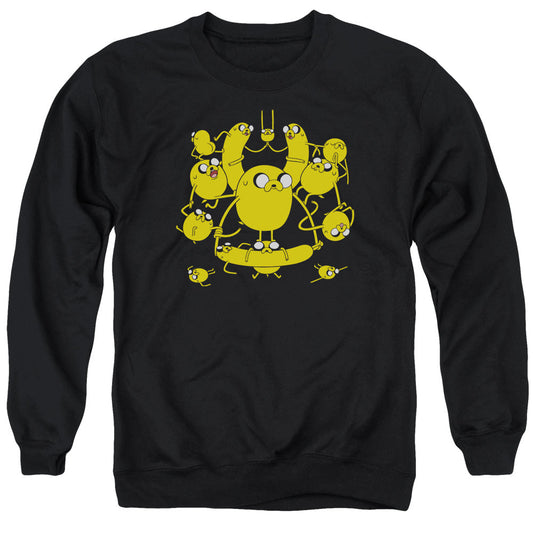 Adventure Time Jakes Mens Crewneck Sweatshirt Black Officially Licensed