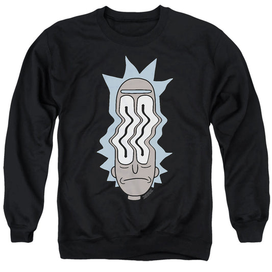 Rick And Morty Rick Waves Mens Crewneck Sweatshirt Black