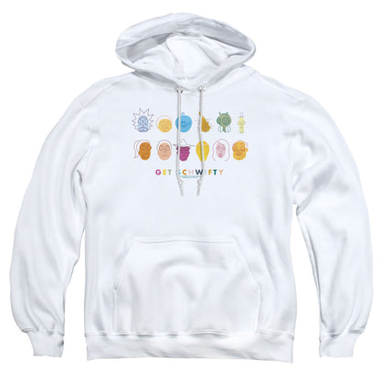 Rick And Morty Get Schwifty Mens Hoodie White