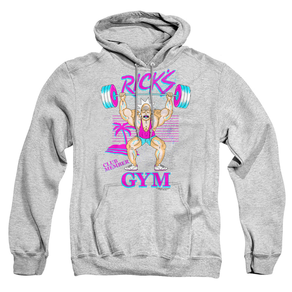Rick And Morty Ricks Gym Mens Hoodie Athletic Heather