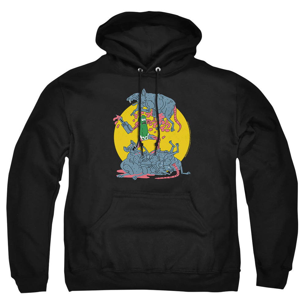 Rick And Morty The Adventures Of Pickle Rick Mens Hoodie Black