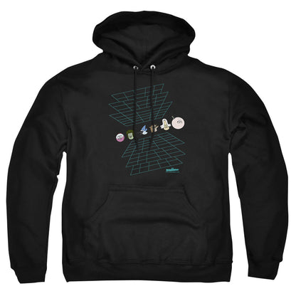 The Regular Show Regular Grid Mens Hoodie Black Officially Licensed