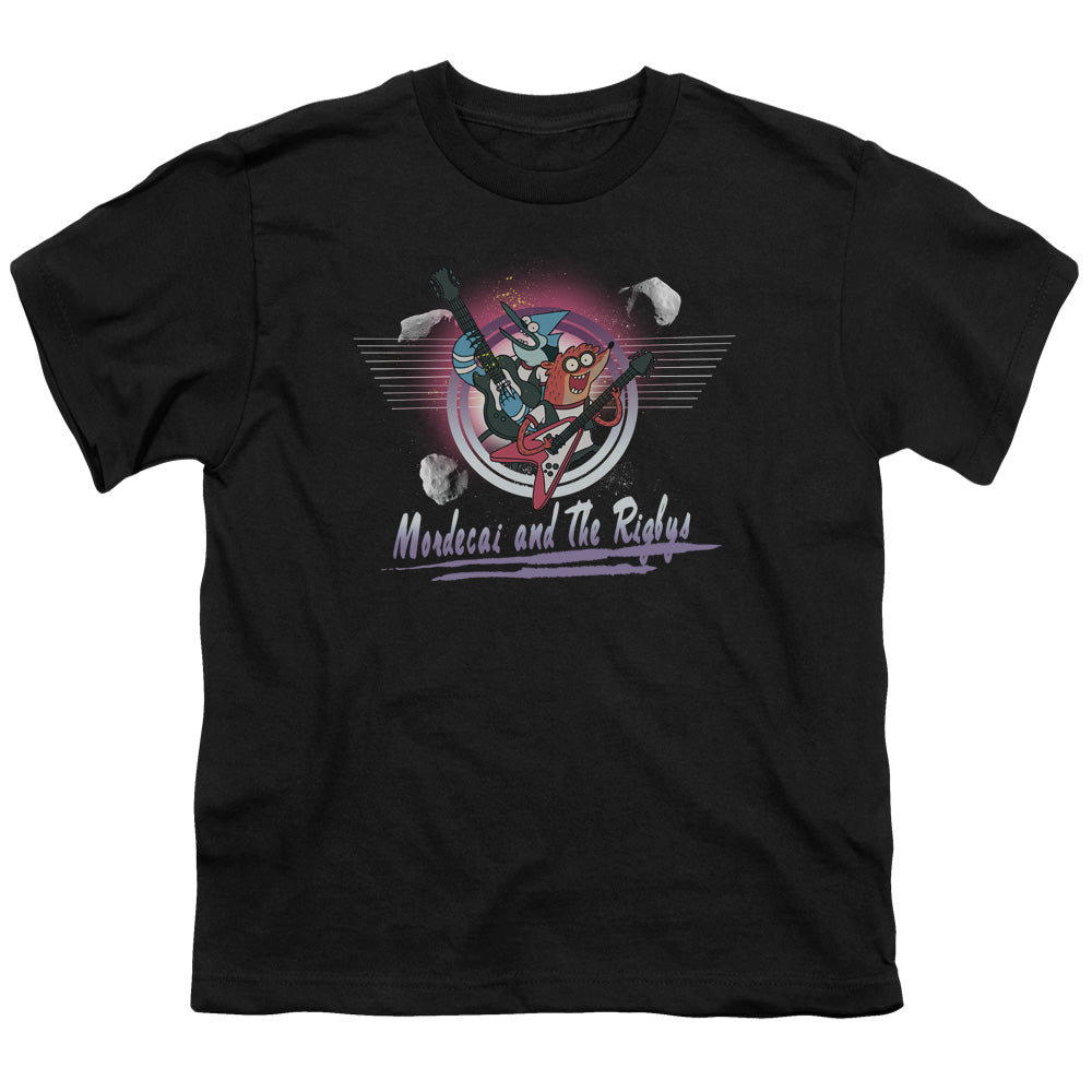 The Regular Show Mordecai & the Rigbys Kids Youth T Shirt Black Officially Licensed