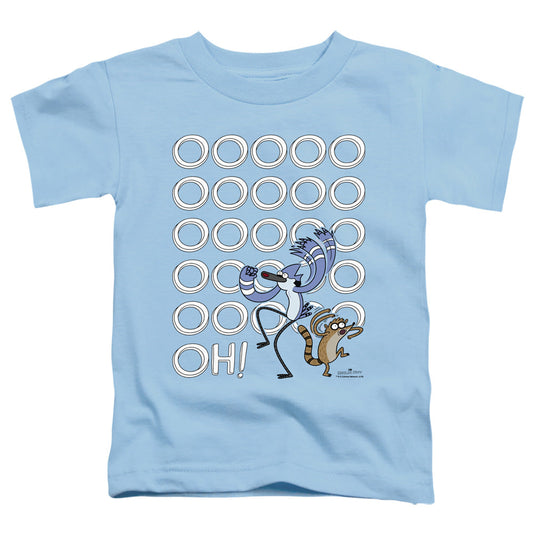 The Regular Show Oooooh Toddler Kids Youth T Shirt Light Blue Officially Licensed