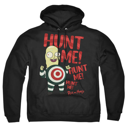 Rick And Morty Hunt Me Mens Hoodie Black